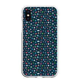 Чехол для iPhone XS Max матовый с принтом Christmas Background в городе Новоалтайск, Силикон | Область печати: задняя сторона чехла, без боковых панелей | candy | christmas | christmas background | gifts | holiday | new year | snowflakes | stars | toys | звезды | игрушки | конфеты | новогодний фон | новый год | подарки | праздник | рождество | снежинки