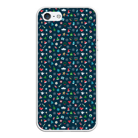 Чехол для iPhone 5/5S матовый с принтом Christmas Background в городе Новоалтайск, Силикон | Область печати: задняя сторона чехла, без боковых панелей | candy | christmas | christmas background | gifts | holiday | new year | snowflakes | stars | toys | звезды | игрушки | конфеты | новогодний фон | новый год | подарки | праздник | рождество | снежинки