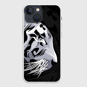 Чехол для iPhone 13 mini с принтом 2022 Год тигра в городе Новоалтайск,  |  | Тематика изображения на принте: 2022 | amur tiger | beast | fangs | happy new year | merry christmas | new year | predator | snow | stars | stern grin | stern look | winter | year of the tiger | амурский тигр | год тигра | зверь | зима | клыки | новый год | снег | суровый взгл