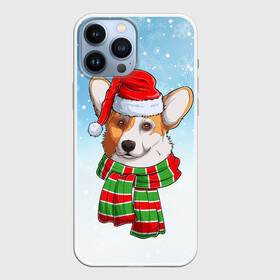Чехол для iPhone 13 Pro Max с принтом Новогодний Корги   New Years Corgi в городе Новоалтайск,  |  | Тематика изображения на принте: christmas | corgi | dog | santa | дед мороз | елка | зима | корги | новый год | рождество | санта | снег | снегурочка | снежинка | собака | собачка | щенок