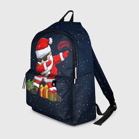 Рюкзак 3D с принтом SANTA DABBING в городе Новоалтайск, 100% полиэстер | лямки с регулируемой длиной, сверху петелька, чтобы рюкзак можно было повесить на вешалку. Основное отделение закрывается на молнию, как и внешний карман. Внутри два дополнительных кармана, один из которых закрывается на молнию. По бокам два дополнительных кармашка | christmas | dab | dabbing | santa | дед мороз | елка | зима | новый год | подарок | рождество | санта | снег | снегурочка | снежинка