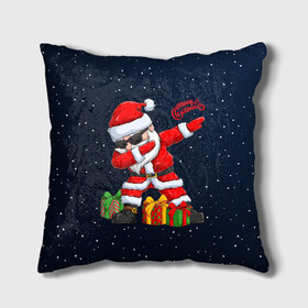 Подушка 3D с принтом SANTA DABBING в городе Новоалтайск, наволочка – 100% полиэстер, наполнитель – холлофайбер (легкий наполнитель, не вызывает аллергию). | состоит из подушки и наволочки. Наволочка на молнии, легко снимается для стирки | christmas | dab | dabbing | santa | дед мороз | елка | зима | новый год | подарок | рождество | санта | снег | снегурочка | снежинка