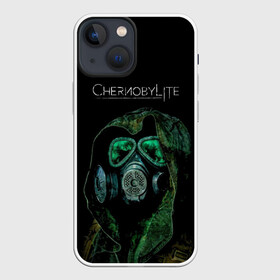 Чехол для iPhone 13 mini с принтом CHERNOBYLlite на чёрном фоне в городе Новоалтайск,  |  | выживалка | игра | сталкер | стрелялка | чернобль | шутер