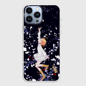 Чехол для iPhone 13 Pro Max с принтом Эмма среди цветов  обещанный неверленд в городе Новоалтайск,  |  | Тематика изображения на принте: anime | emma | flower | flowers | promised neverland | аниме | лепестки | обещанная страна грёз | обещанный неверленд | цветы | эмма