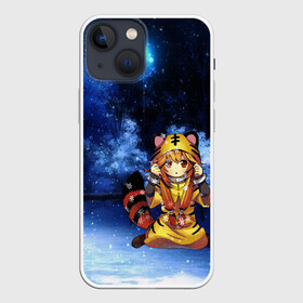 Чехол для iPhone 13 mini с принтом Год Тигра | 2022 в городе Новоалтайск,  |  | 2022 | аниме тигр | анимешка на снегу | год водяного тигра | костюм тигра аниме | новый 2022 год | новый год