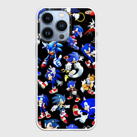 Чехол для iPhone 13 Pro с принтом SONIC PATTERN HERO | СОННИК в городе Новоалтайск,  |  | animal | games | hedgehog | sega | sonic | speed | speed sonic | быстрый ёж | ёж | ёжик | игры | персонаж | сега | синий ёж | скорость | соник