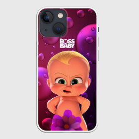 Чехол для iPhone 13 mini с принтом Босс   молокосос в душе в городе Новоалтайск,  |  | baby | boss | boss baby | босс | босс молокосос | маленький босс | малыш | мальчик | молокосос | ребенок