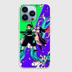 Чехол для iPhone 13 Pro с принтом Танджиро и Незуко The way of water в городе Новоалтайск,  |  | demon slayer | kimetsu no yaiba | аниме | незуко | рекомендации | танджиро