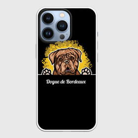 Чехол для iPhone 13 Pro с принтом Бордоский Дог (Dogue de bordeaux) в городе Новоалтайск,  |  | Тематика изображения на принте: animal | dog | dogue de bordeaux | dogue de bordeaux mastiff | french mastiff | бордоский дог | год собаки | друг человека | животное | кинолог | пёс | порода собак | собака бордоский мастиф | собаковод | французский мастиф