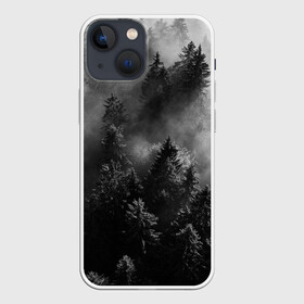 Чехол для iPhone 13 mini с принтом МРАЧНЫЙ ЛЕС | FOREST в городе Новоалтайск,  |  | forest | деревья | дым | лес | мрачный лес | природа | туман