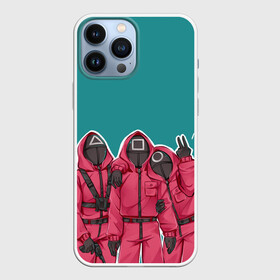 Чехол для iPhone 13 Pro Max с принтом Игра в кальмара (Персонажи) в городе Новоалтайск,  |  | Тематика изображения на принте: игра в кальмара | люди | персонажи | рисунок | сериал