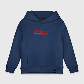 Детское худи Oversize хлопок с принтом DYING LIGHT RED LOGO GNGL в городе Новоалтайск, френч-терри — 70% хлопок, 30% полиэстер. Мягкий теплый начес внутри —100% хлопок | боковые карманы, эластичные манжеты и нижняя кромка, капюшон на магнитной кнопке | apocalypsis | dying light | dying light 2 | dying light the following | haran | horror | kyle craig | monsters | survivor | zombie | апокалипсис | выживалка | даинг лайт | зомби | кайл крейн | монстры | харан