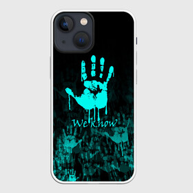 Чехол для iPhone 13 mini с принтом WE KNOW NEON LOGO в городе Новоалтайск,  |  | dovahkiin | dragon | dragonborn | fus ro dah | oblivion | rpg | skyrim | tes | tes 5 | tes skyrim | tes v | the elder scrolls | the elder scrolls skyrim | we know | докавин | дракон | мы знаем | обливион | рпг | скайрим | фус ро дах