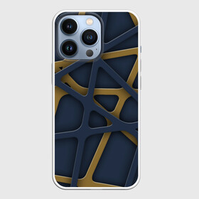 Чехол для iPhone 13 Pro с принтом 3Д абстракция KVIks в городе Новоалтайск,  |  | Тематика изображения на принте: 3д | 3д абстракция | линии | многоугольник | паутина | сетка | треугольники