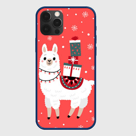 Чехол для iPhone 12 Pro Max с принтом Лама. Новый год в городе Новоалтайск, Силикон |  | 2022 | christmas | llama | new year | альпака | животные | звери | зверюшки | кавай | лама | милота | милый | нг | новогодний | новый год | рождество