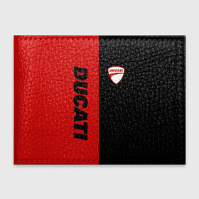 Обложка для студенческого билета с принтом DUCATI BLACK RED BACKGROUND в городе Новоалтайск, натуральная кожа | Размер: 11*8 см; Печать на всей внешней стороне | Тематика изображения на принте: ducati | italy | moto | motocycle | racing | sport | дукати | италия | мото | мотоспорт | мотоцикл | рейсинг | спорт