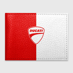 Обложка для студенческого билета с принтом DUCATI WHITE RED STYLE LOGO в городе Новоалтайск, натуральная кожа | Размер: 11*8 см; Печать на всей внешней стороне | Тематика изображения на принте: ducati | italy | moto | motocycle | racing | sport | дукати | италия | мото | мотоспорт | мотоцикл | рейсинг | спорт