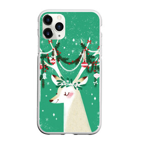 Чехол для iPhone 11 Pro Max матовый с принтом Олень. Новый год в городе Новоалтайск, Силикон |  | Тематика изображения на принте: 2022 | christmas | new year | животные | звери | зверюшки | кавай | милота | милый | нг | новогодний | новый год | олень | рождество