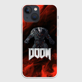Чехол для iPhone 13 mini с принтом 3D BARON | DOOM FIRE в городе Новоалтайск,  |  | 3d baron | 3д барон | baron | demons | devil | doom | doom eternal | doom slayer | hell | ад | борон | демон | демоны | дум
