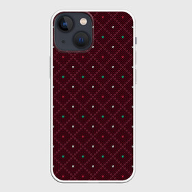 Чехол для iPhone 13 mini с принтом Knitted Texture в городе Новоалтайск,  |  | background | knitted pattern | pattern | texture | вязаный узор | текстура | узор | фон