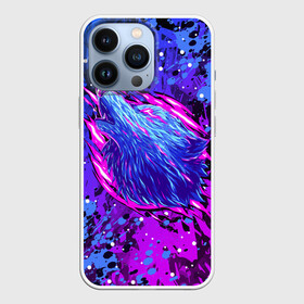 Чехол для iPhone 13 Pro с принтом НЕОНОВЫЙ ВОЛК   NEON WOLF в городе Новоалтайск,  |  | Тематика изображения на принте: neon | wolf | вой | волк | волчонок | зверь | неон | хищник