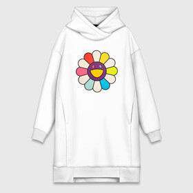 Платье-худи хлопок с принтом Цветок Мураками в городе Новоалтайск,  |  | flower | murakami | pop art | takashi murakami | милота | милый цветочек | мураками | ромашка | ромашки | такаси мураками | такаши мураками | цветок | цветочек | цветы