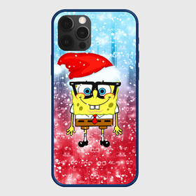 Чехол для iPhone 12 Pro Max с принтом Новогодний Спанч Боб в городе Новоалтайск, Силикон |  | sponge bob | spongebob | губка боб | квадратные штаны | мультфильм | новый год | рождество | санта | сквэр пэнтс | снег | снежинка | спанч боб