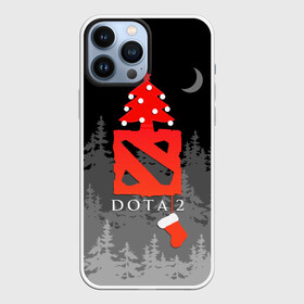 Чехол для iPhone 13 Pro Max с принтом Dota 2  С Новым годом в городе Новоалтайск,  |  | Тематика изображения на принте: christmas | dota 2 | fir forest | happy new year | logo | moon | multiplayer | night | pc game | tree with balls | ёлка с шариками | еловый лес | компьютерная игра | логотип | луна | многопользовательская | ночь | рождество | с новым годом