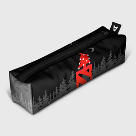 Пенал школьный 3D с принтом Dota 2  С Новым годом в городе Новоалтайск, 100% полиэстер | плотная ткань, застежка на молнии | Тематика изображения на принте: christmas | dota 2 | fir forest | happy new year | logo | moon | multiplayer | night | pc game | tree with balls | ёлка с шариками | еловый лес | компьютерная игра | логотип | луна | многопользовательская | ночь | рождество | с новым годом