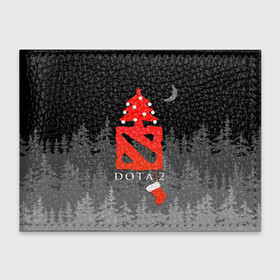 Обложка для студенческого билета с принтом Dota 2  С Новым годом в городе Новоалтайск, натуральная кожа | Размер: 11*8 см; Печать на всей внешней стороне | christmas | dota 2 | fir forest | happy new year | logo | moon | multiplayer | night | pc game | tree with balls | ёлка с шариками | еловый лес | компьютерная игра | логотип | луна | многопользовательская | ночь | рождество | с новым годом