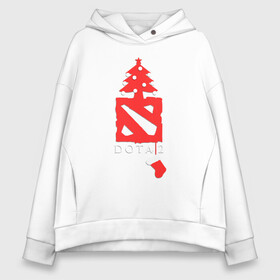 Женское худи Oversize хлопок с принтом Dota 2  Новый год в городе Новоалтайск, френч-терри — 70% хлопок, 30% полиэстер. Мягкий теплый начес внутри —100% хлопок | боковые карманы, эластичные манжеты и нижняя кромка, капюшон на магнитной кнопке | christmas | dota 2 | fir forest | happy new year | logo | moon | multiplayer | night | pc game | tree with balls | ёлка с шариками | еловый лес | компьютерная игра | логотип | луна | многопользовательская | ночь | рождество | с новым годом