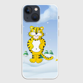Чехол для iPhone 13 mini с принтом костюм тигра в городе Новоалтайск,  |  | 2022 | год тигра | новый год | новый год 2022 | символ года | тигр | тигренок | тигрица | тигры
