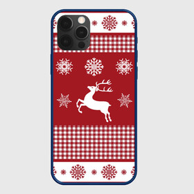Чехол для iPhone 12 Pro Max с принтом Узор с оленями в городе Новоалтайск, Силикон |  | background | christmas | deer | holiday | new year | pattern | snowflakes | новый год | олени | праздник | рождество | снежинки | узор | фон