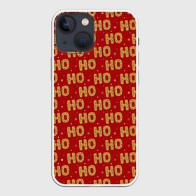Чехол для iPhone 13 mini с принтом HO HO HO в городе Новоалтайск,  |  | background | christmas | cookies | holiday | new year | snowflakes | texture | новый год | печенье | праздник | рождество | снежинки | текстура | фон