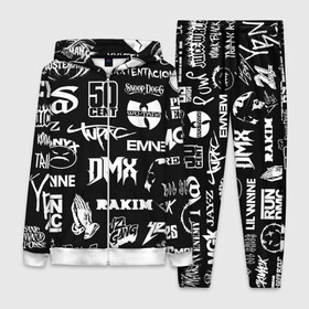 Женский костюм 3D с принтом RAP  HIP HOP LOGOS в городе Новоалтайск,  |  | 2pac | 50 cent | cardi b | dmx | dr dre | drake | eminem | ghostface killah | ghostmane | hip hop | jay z | kizaru | lil peep | migos | nas | notorious big | onyx | outkast | queen latifah | rakim | rap | rappers | run dmc | snoop dogg | tay k | tripple r