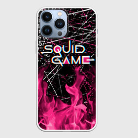 Чехол для iPhone 13 Pro Max с принтом ИГРА В КАЛЬМАРА ОГОНЬ | SQUID GAME FIRE в городе Новоалтайск,  |  | fire | squid game | аноним | игра в кальмара | игра в кальмаров | игра на выживание | игры | квадрат | круг | огонь | сериал | сотрудник | треугольник | фильм