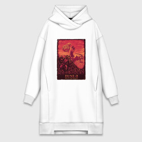 Платье-худи хлопок с принтом DUNE II battle for arrakis RETRO в городе Новоалтайск,  |  | arrakis | atreides | desert | dune | dune 2 | dune 2020 | dune fan art | dune movie | frank herbert | muaddib | rbpartnerprogram | sandworm | sci fi | science fiction | spice | арракис | атре | битва за арракис | дюна | дюна 2 | дюна битва за арракис | дю