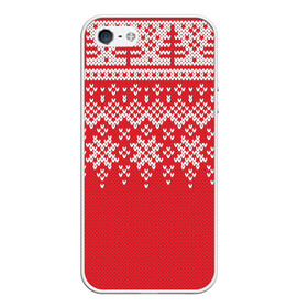 Чехол для iPhone 5/5S матовый с принтом Knitted Pattern в городе Новоалтайск, Силикон | Область печати: задняя сторона чехла, без боковых панелей | background | christmas | holiday | knitted | knitted pattern | pattern | snow | trees | winter | вязаный | вязаный узор | елки | зима | праздник | рождество | снег | узор | фон