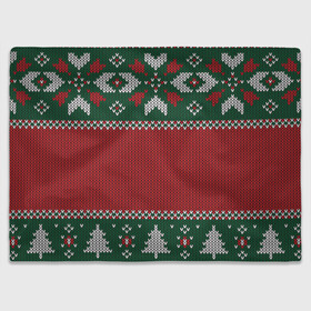 Плед 3D с принтом Knitted Christmas Pattern в городе Новоалтайск, 100% полиэстер | закругленные углы, все края обработаны. Ткань не мнется и не растягивается | background | christmas | holiday | knitted | knitted pattern | pattern | trees | winter | вязаный | вязаный узор | елки | зима | праздник | рождество | узор | фон
