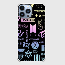 Чехол для iPhone 13 Pro Max с принтом K pop лого исполнителей в городе Новоалтайск,  |  | aespa | astro | bap | bigbang | blackpink | bts | enhypen | exo | got7 | ikon | itzy | korean pop | kpop | mamamoo | megamax | monsta x | nct | red velvet | seventeen | shinee | stray kids | superm | twice | txt | атееz | группы | кпоп | музыка