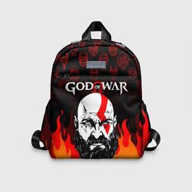 Детский рюкзак 3D с принтом GOD OF WAR   ГОД ОФ ВАР   FIRE ART   УЗОР в городе Новоалтайск, 100% полиэстер | лямки с регулируемой длиной, сверху петелька, чтобы рюкзак можно было повесить на вешалку. Основное отделение закрывается на молнию, как и внешний карман. Внутри дополнительный карман. По бокам два дополнительных кармашка | art | fire | god of war | god of war ragnarok | pattern | ragnarok | арт | бог войны | год оф вар | год оф вар рагнарек | годовар | гот оф вар | кратос | огонь | тор год оф вар | узор