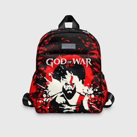 Детский рюкзак 3D с принтом GOD OF WAR   ГОД ОФ ВАР   БРЫЗГИ   ГРАНЖ в городе Новоалтайск, 100% полиэстер | лямки с регулируемой длиной, сверху петелька, чтобы рюкзак можно было повесить на вешалку. Основное отделение закрывается на молнию, как и внешний карман. Внутри дополнительный карман. По бокам два дополнительных кармашка | art | fire | god of war | god of war ragnarok | grunge | ragnarok | арт | бог войны | брызги | год оф вар | год оф вар рагнарек | годовар | гот оф вар | гранж | кратос | огонь | тор год оф вар