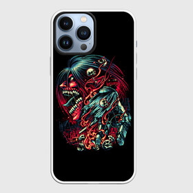 Чехол для iPhone 13 Pro Max с принтом АТАКА ТИТАНОВ   ЛИЦО ТИТАНА в городе Новоалтайск,  |  | Тематика изображения на принте: attack on titan | monsters | армин арлерт | атака на титанов | атака титанов | микаса аккерман | монстры | титаны | эрен йегер