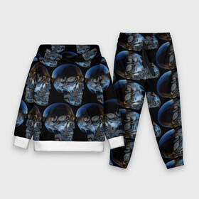 Детский костюм 3D (с толстовкой) с принтом Vanguard skull pattern 2022 в городе Новоалтайск,  |  | fashion | hype | pattern | skull | vanguard | авангард | мода | стекло | узор | хайп | череп