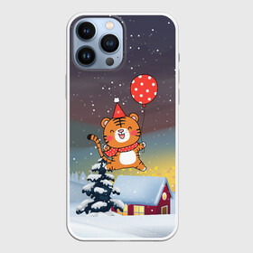 Чехол для iPhone 13 Pro Max с принтом Прыгающий тигренок 2022 в городе Новоалтайск,  |  | 2022 | год тигра | новый год | новый год 2022 | символ года | тигр | тигренок | тигрица | тигры