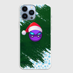 Чехол для iPhone 13 Pro Max с принтом Geometry Dash | New Year в городе Новоалтайск,  |  | 2d | arcade | game | geometry dash | meltdown | new year | robtop | аркада | геометри даш | геометрическая черточка | геометрический тире | новогодняя | новый год | раннер | рождественская | рождество