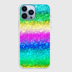 Чехол для iPhone 13 Pro Max с принтом Радужный глиттер в городе Новоалтайск,  |  | блеск | глиттер | полоса | радуга | радужный | разноцветный