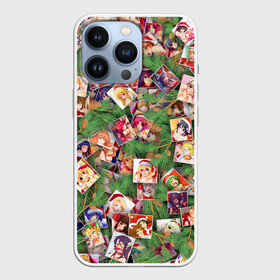 Чехол для iPhone 13 Pro с принтом Ахегао С новым годом в городе Новоалтайск,  |  | ahegao | anime | manga | аниме | ахегао | ветки | ёлка | ель | коллаж | манга | новогодний | новый год | паттерн | шишки
