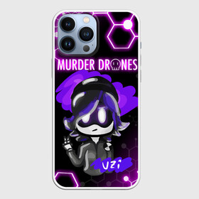Чехол для iPhone 13 Pro Max с принтом MURDER DRONES   ДРОНЫ УБИЙЦЫ   УЗИ   UZI в городе Новоалтайск,  |  | Тематика изображения на принте: art | murder drones | uzi | арты | мультик | мультфильм | персонажи | роботы | узи