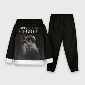 Детский костюм 3D (с толстовкой) с принтом 50 Shades of Grey | 50 Оттенков Серого в городе Новоалтайск,  |  | 50 оттенков | gray | grey | shades | анастейша | грей | кино | кристиан | парные | свободы | серого | серый | стил | фильм